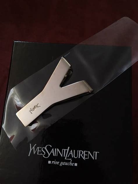 ysl gold money clip